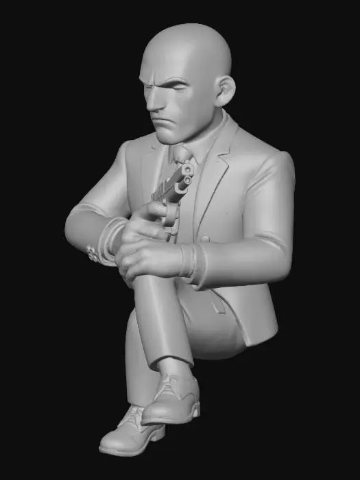3D model for Agent 47