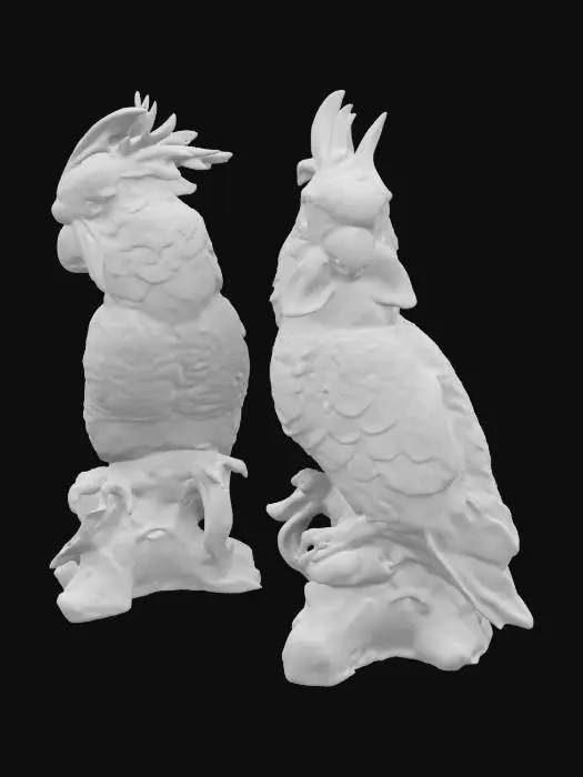 3D model for Colorful Porcelain Parrots