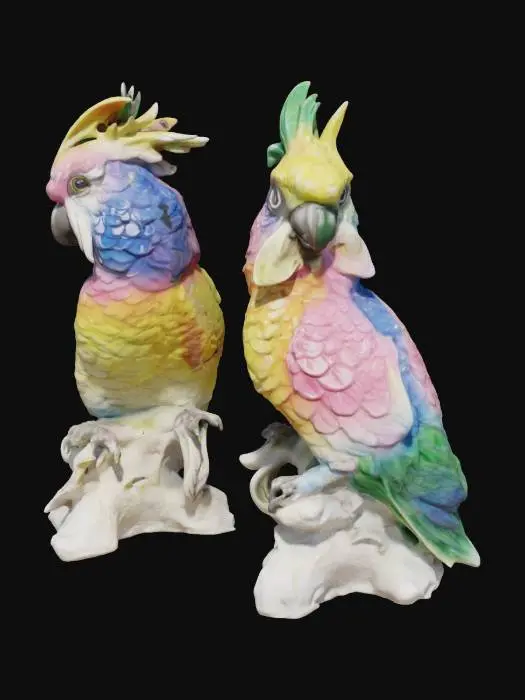 3D model for Colorful Porcelain Parrots