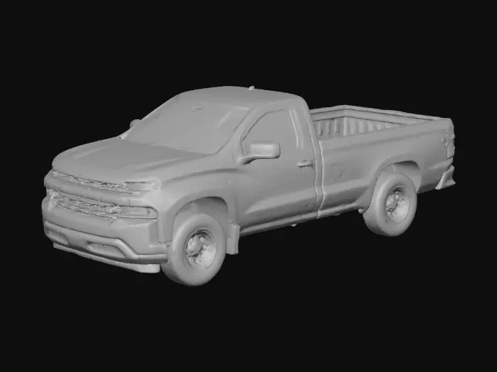 3D model for White Pickup Truck