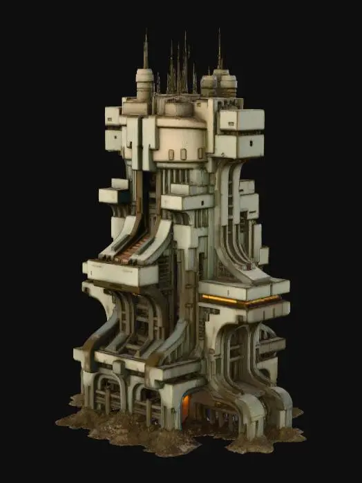 3D model for Monolith in the Wasteland