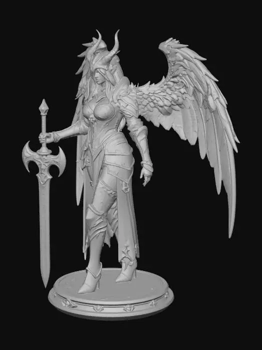 3D model for Dark Empress of Obsidian Wings