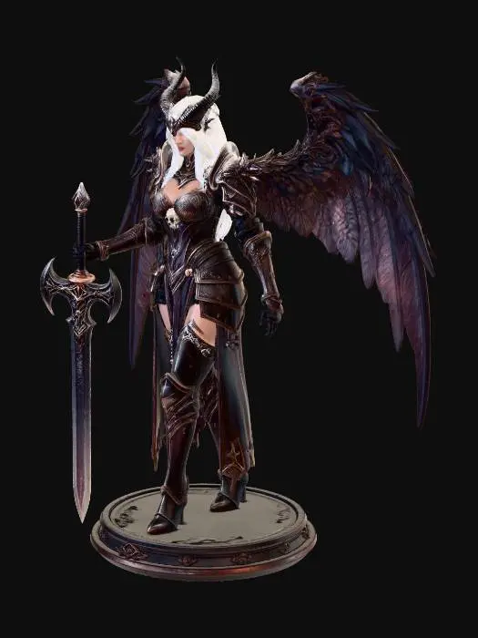 3D model for Dark Empress of Obsidian Wings