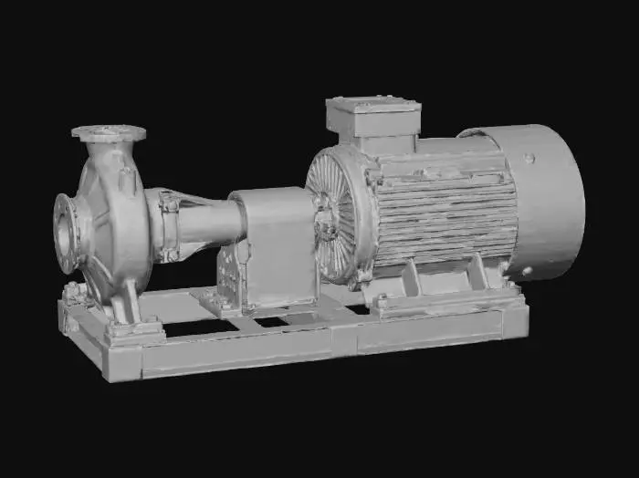 3D model for Red Industrial Pump