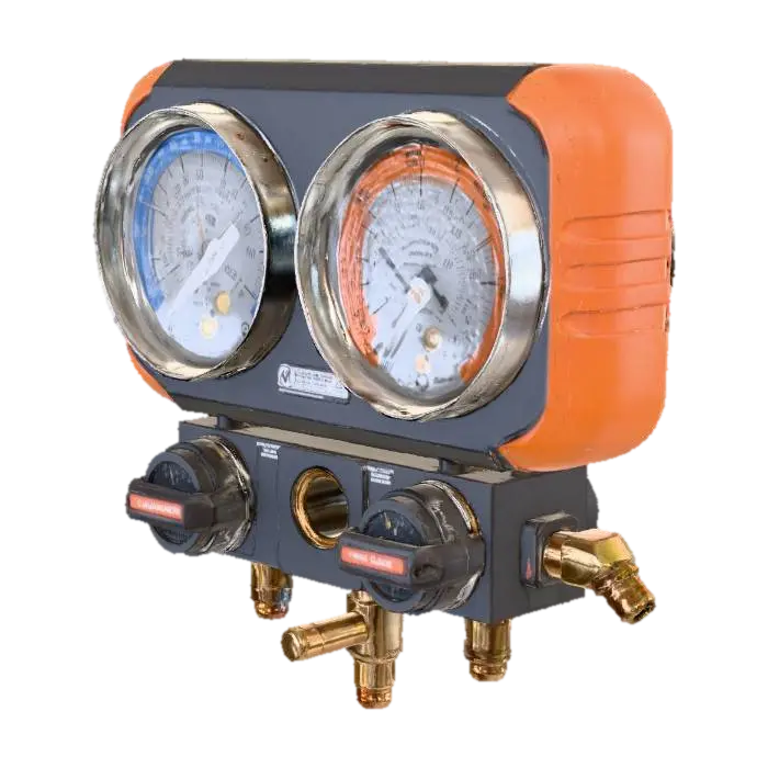Navac Manifold Gauge Set 3D model, vytvořený pomocí AI