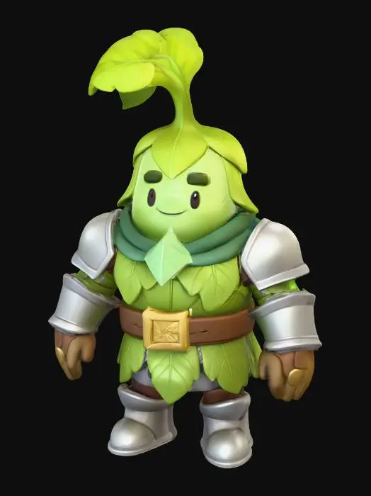 3D model for Leaf Knight