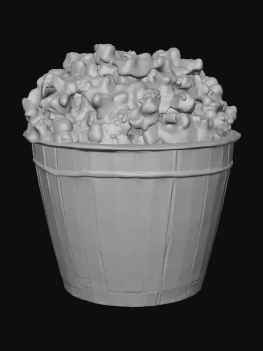 3D model for erstelle einen gebutterten popcornbucket