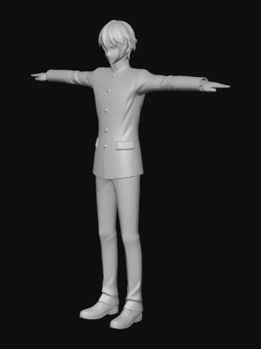 3D model for Uniformed T-Pose