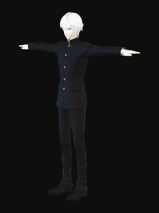 3D model for Uniformed T-Pose