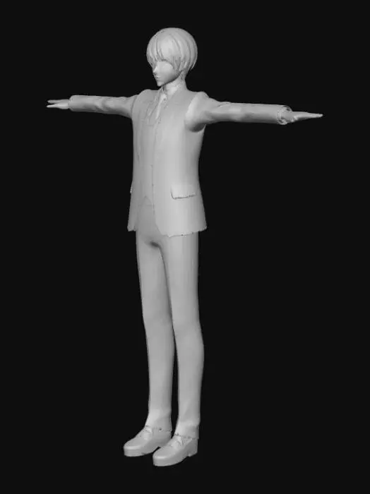 3D model for Purple Suit T-Pose