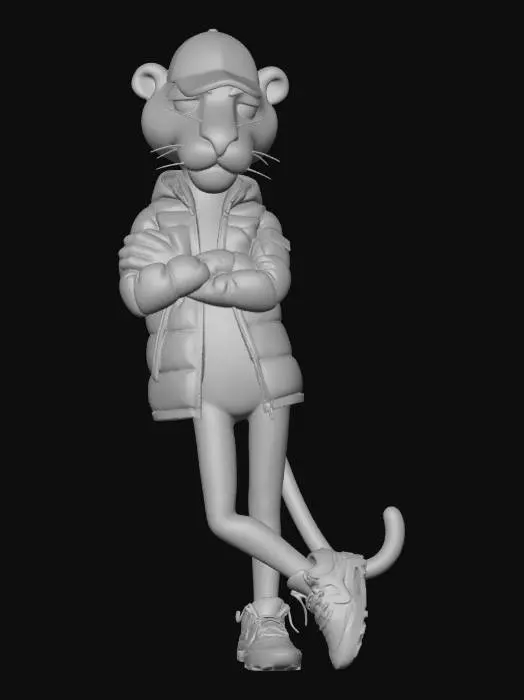 3D model for Pink Panther Street Style