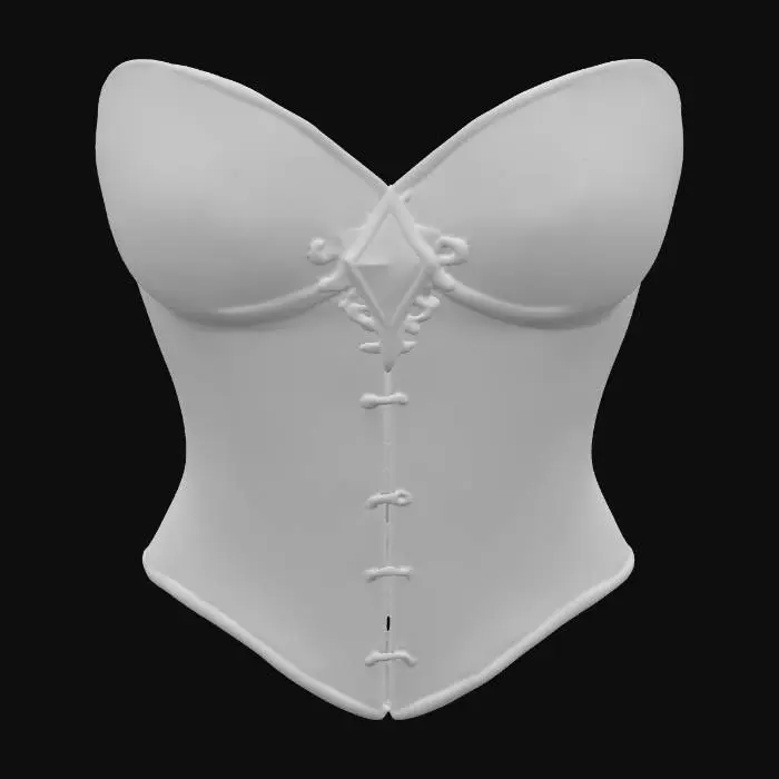 3D model for Emerald Elegance Corset