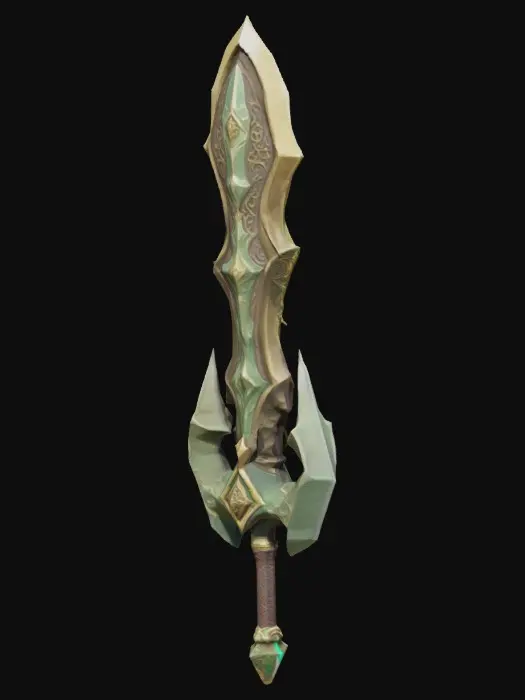 3D model for Emerald Blade of Valor