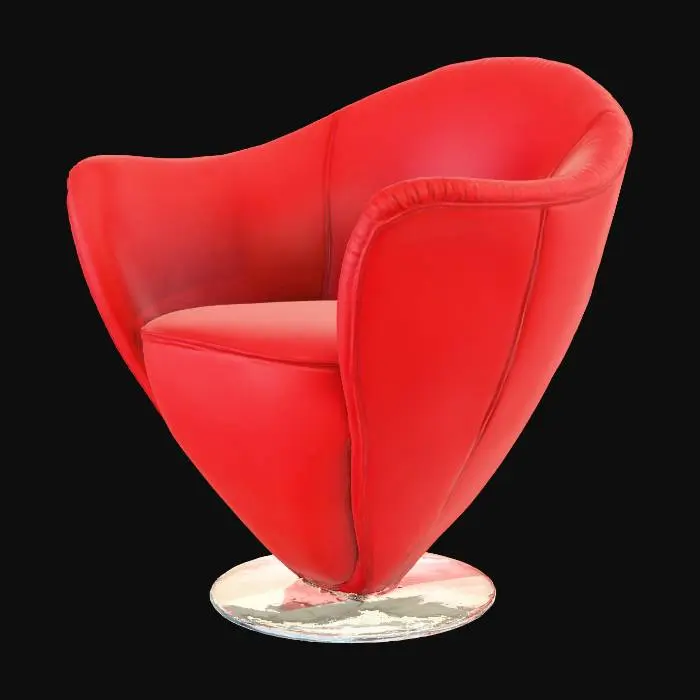 3D model for Red Tulip Chair