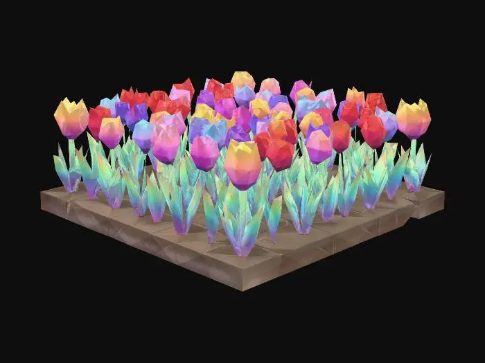 3D model for Kaleidoscope Tulip Field, #EasterEgg2026#