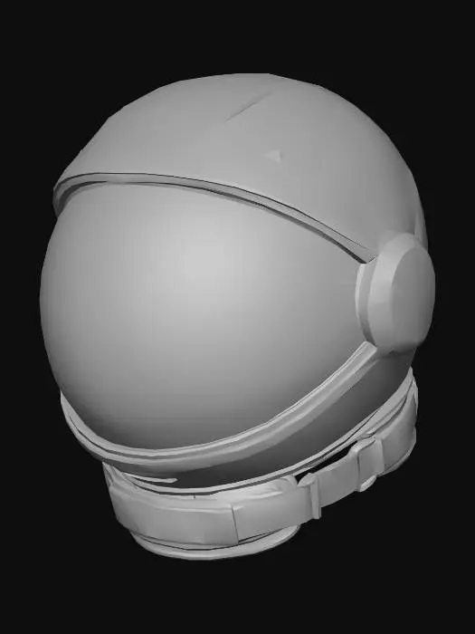 3D model for Golden Visor Space Helmet