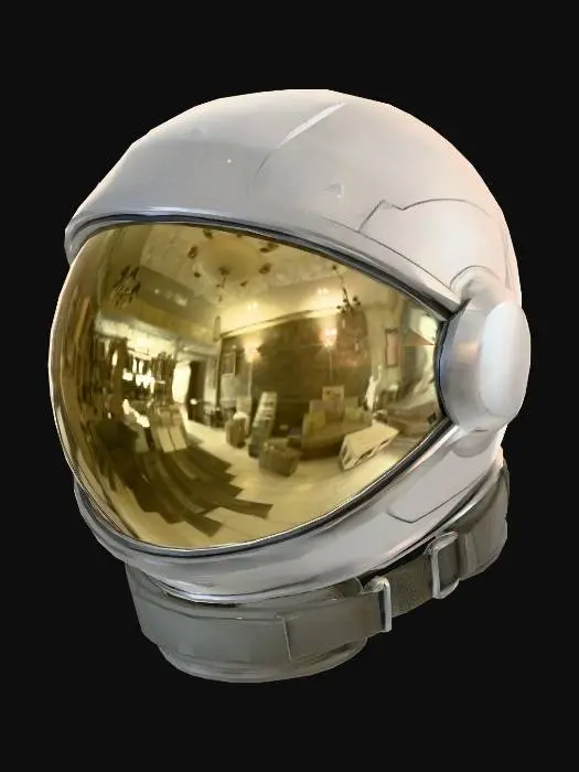 3D model for Golden Visor Space Helmet