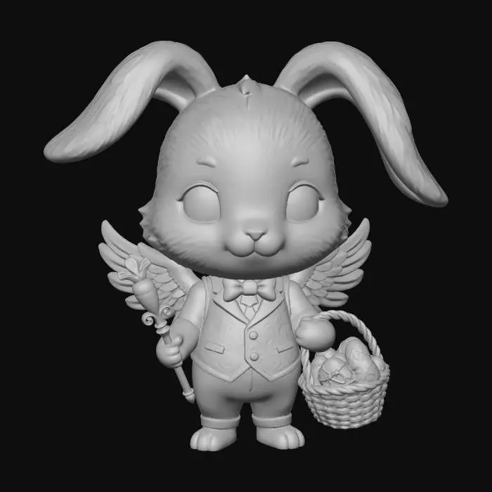 3D model for Winged Easter Bunny, #EasterEgg2026#