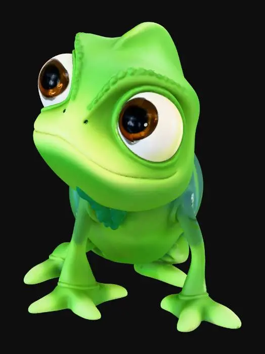 3D model for Chameleon Character