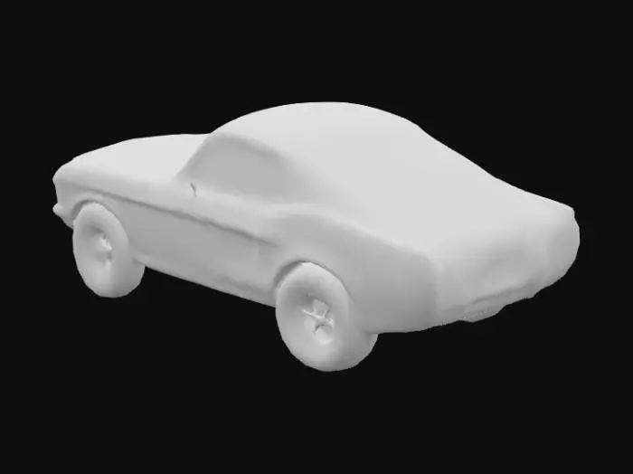 3D model for Green Classic Mustang