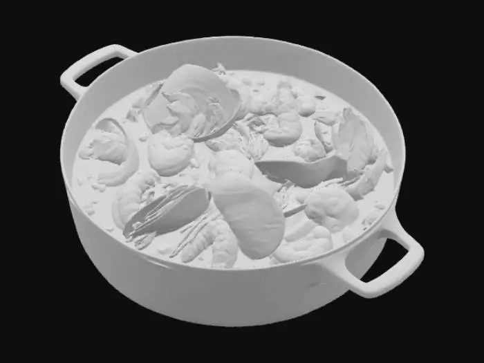 3D model for Seafood Feast, #food#