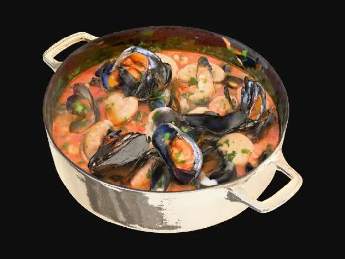 3D model for Seafood Feast, #food#