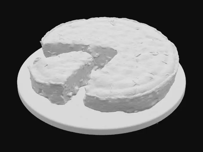 3D model for Zucchini Quiche Delight, #food#