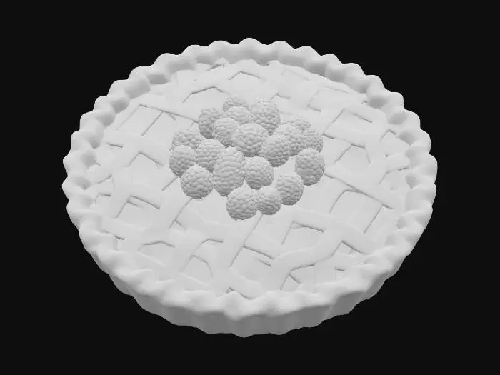 3D model for Raspberry Delight, #food#