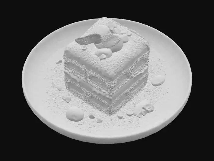 3D model for Tiramisu Delight, #food#