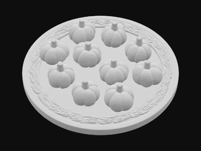 3D model for Miniature Pumpkin Sweets, #food#