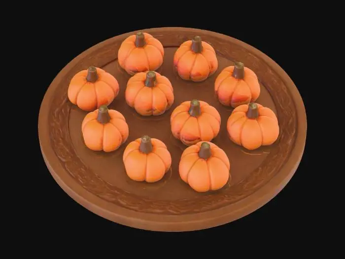 3D model for Miniature Pumpkin Sweets, #food#