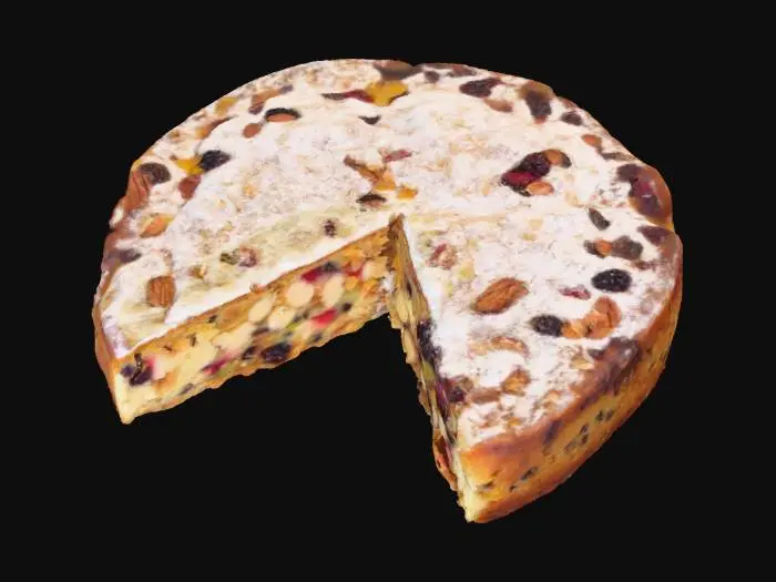 3D model for Fruitcake Delight, #food#