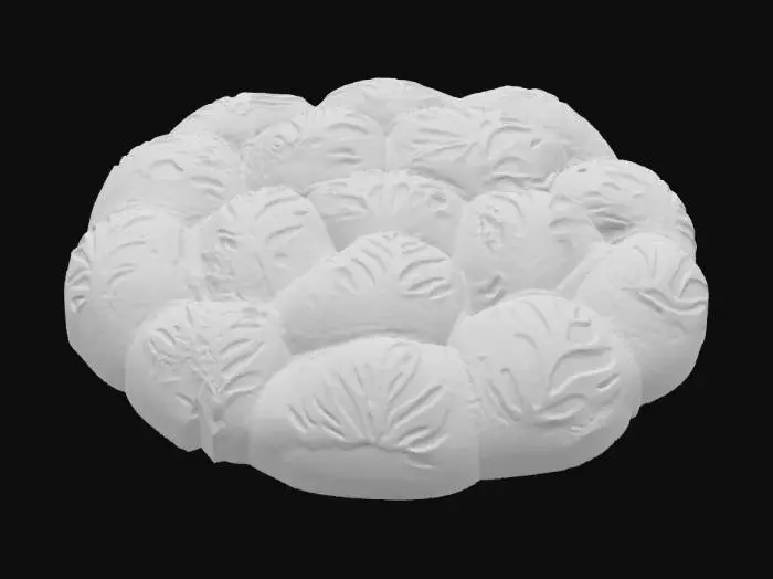 3D model for Leafy Bread Delight, #food#