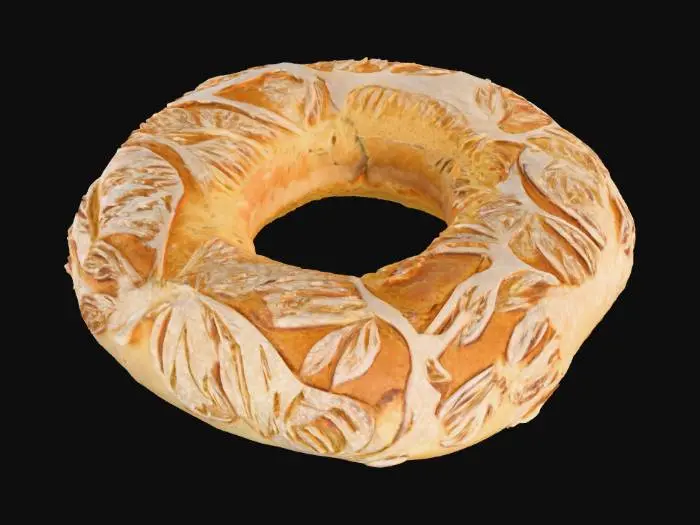 3D model for Leafy Loaf Ring, #food#