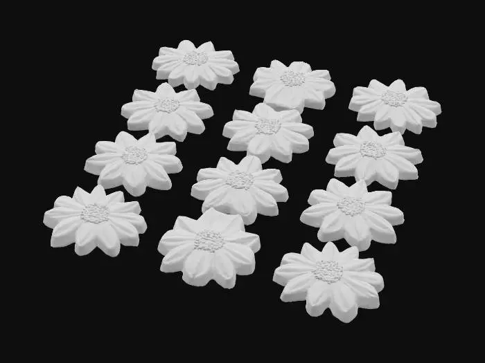 3D model for Sunflower Cookies, #food#