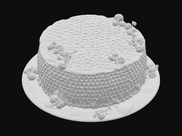 3D model for Honeycomb Delight, #food#