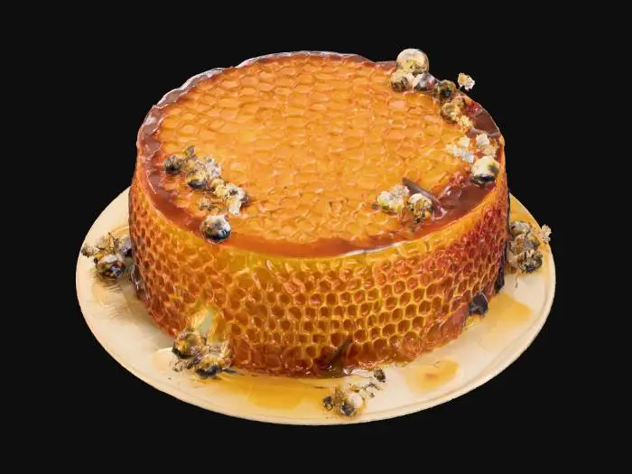 3D model for Honeycomb Delight, #food#