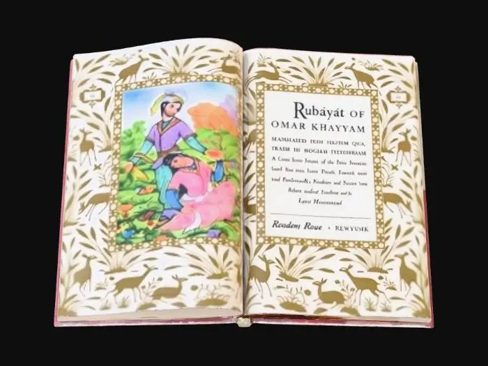 3D model for Rubáiyát Book Interior