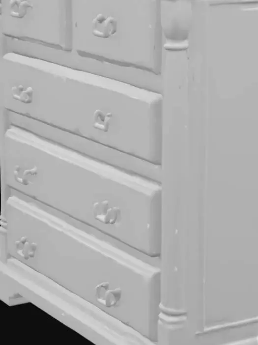 3D model for Realistic chest of drawers painted in folk Slavic style, attention to the dimensions of the drawers, they must feet the frame