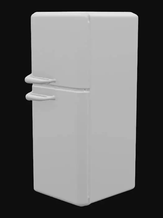 3D model for Vibrant Floral Fridge