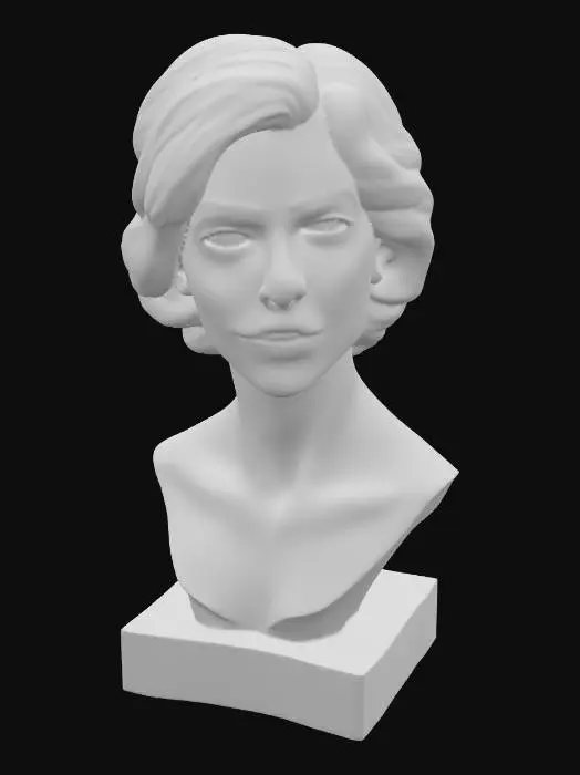 3D model for Super high definition bust of young Julie Christie 