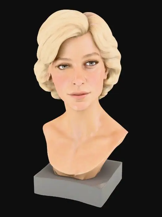 3D model for Super high definition bust of young Julie Christie 