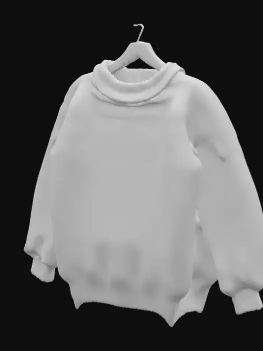 3D model for A high resolution fairisle knitwear on knitting needles 
