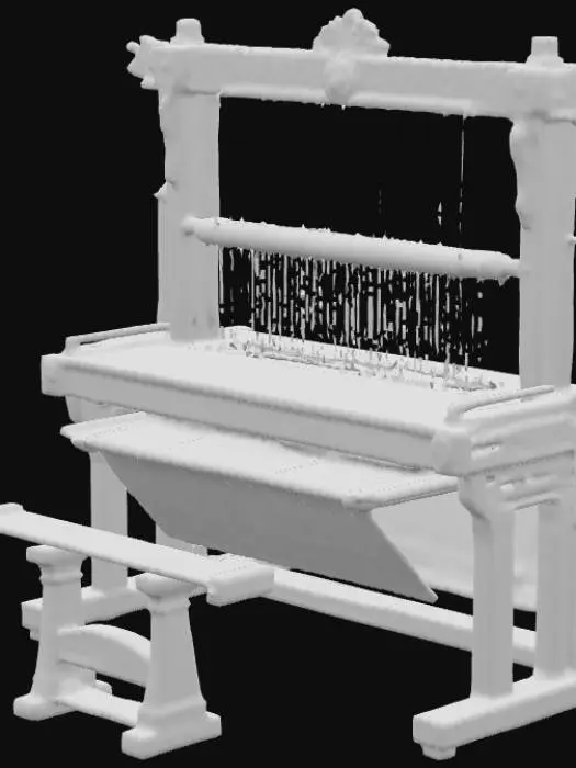 3D model for A medieval loom