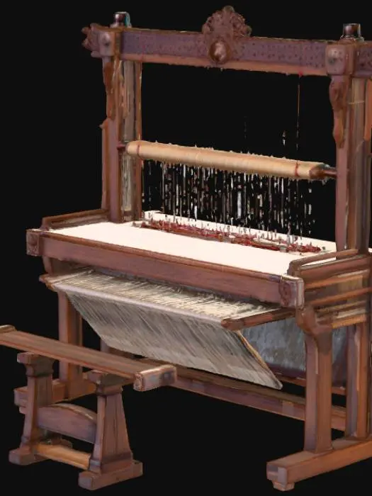 3D model for A medieval loom