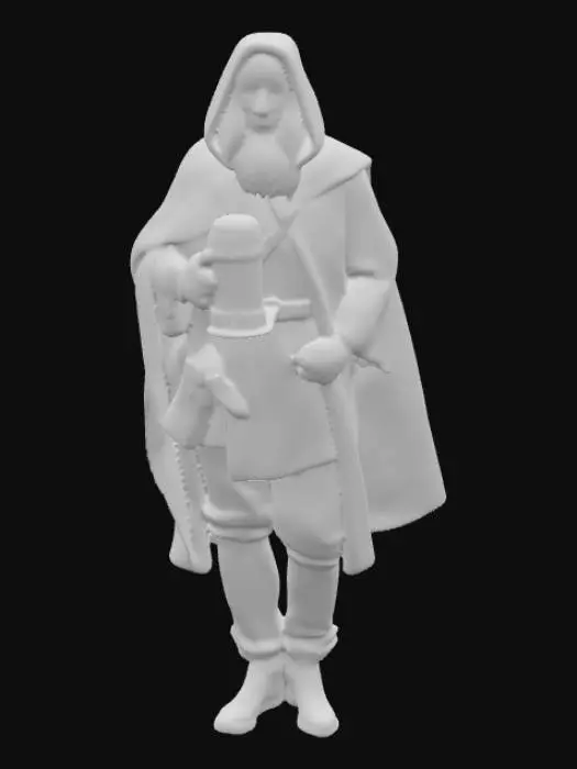 3D model for Friar Tuck