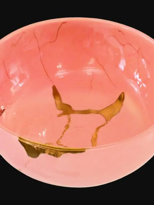 3D model for A high resolution kintsugi bowl