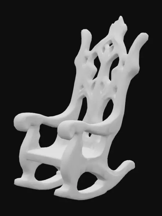 3D model for A driftwood sofa rocking chair , #PBR#