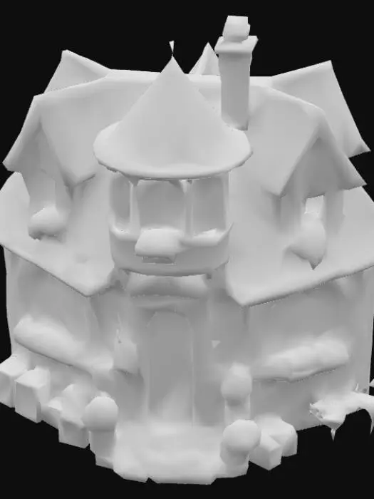 3D model for Enchanted Bookstore Cottage, #PBR#