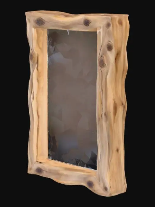 3D model for High resolution driftwood floor mirror , #PBR#